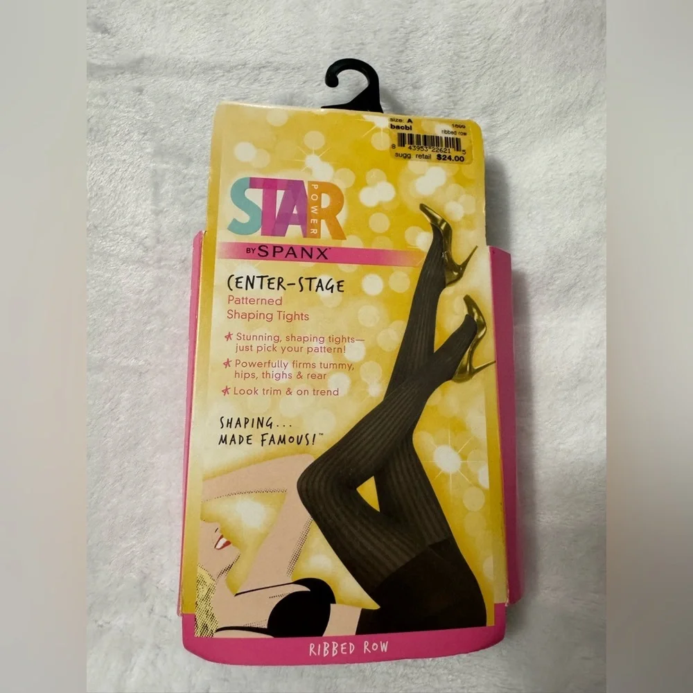 Lot of 2 Spanx Black Shaping Tights Size A
